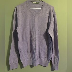 Studio W by Woolworths size Large Men's Purple Sweater cotton blend fitted